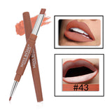 MISS ROSE Most Popular Color Number 01#-06# 2 In 1 Lip Liner Pencil Lipstick Makeup Waterproof Lipliner Pen Makeup Set TSLM2