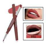 MISS ROSE Most Popular Color Number 01#-06# 2 In 1 Lip Liner Pencil Lipstick Makeup Waterproof Lipliner Pen Makeup Set TSLM2