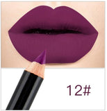 12 Colors Fashion Matte Lip Liner lipstick pen Long Lasting Pigments Waterproof no blooming Smooth soft Makeup tool New