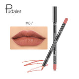 12 Colors/Set Sexy Matte Lip Stick Lipliner Lip Liner Pencil Matt Nude Lipsliner Pen Set Beauty Makeup Tool Cosmetic