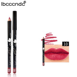 12 Colors/Set Sexy Matte Lip Stick Lipliner Lip Liner Pencil Matt Nude Lipsliner Pen Set Beauty Makeup Tool Cosmetic