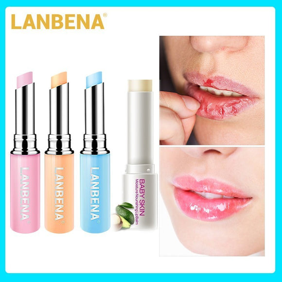 LANBENA Chameleon Lip Balm Rose Hyaluronic Acid Avocado Essence Colorless Lip Balm Vitamin E Natural Extract Anti-Dry Lips  Care