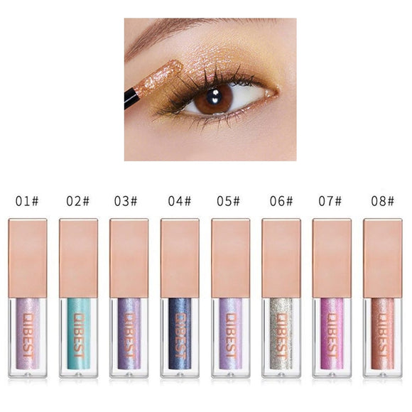 Hot 15 Colors Liquid Glitter Eyeshadow Pencil Shimmer Eyeshadow Waterproof Long-lasting Shimmer Eyeshadow Eye Makeup Accessories