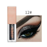 Hot 15 Colors Liquid Glitter Eyeshadow Pencil Shimmer Eyeshadow Waterproof Long-lasting Shimmer Eyeshadow Eye Makeup Accessories