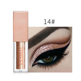 Hot 15 Colors Liquid Glitter Eyeshadow Pencil Shimmer Eyeshadow Waterproof Long-lasting Shimmer Eyeshadow Eye Makeup Accessories