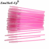 50pcs Women's Fashion Eyelashes Brushes Mascara Wands Disposable Makeup Brushes Crystal Eyebrow/Eyelash/Mascara eye Lashes Brush