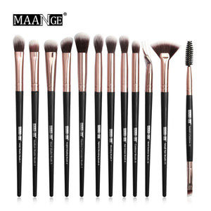 12 Pcs/lot Makeup Brushes Set Eye Shadow Brushes Blending Eyeliner Eyelash Eyebrow Brushes for Makeup Brochas Maquillaje