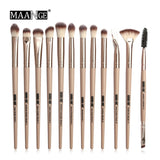 12 Pcs/lot Makeup Brushes Set Eye Shadow Brushes Blending Eyeliner Eyelash Eyebrow Brushes for Makeup Brochas Maquillaje