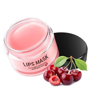 Cherry Lip Sleeping Mask Exfoliator Lips Balm Moisturizer Nourish Lip Plumper Enhancer Vitamin Skin Care Night Cream