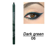 New Eye Liner Pencil Long-lasting Waterproof Pigment Green Brown Black Eyeiner Pen Women Fashion Color Eye Makeup Cosmetic TSLM2