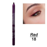 New Eye Liner Pencil Long-lasting Waterproof Pigment Green Brown Black Eyeiner Pen Women Fashion Color Eye Makeup Cosmetic TSLM2