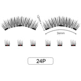 VIBRANT GLAMOUR Magnetic False Eyelashes Full Eyes 3D Natural Fake Lashes Look Fake Lashes with Tweezers