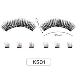 VIBRANT GLAMOUR Magnetic False Eyelashes Full Eyes 3D Natural Fake Lashes Look Fake Lashes with Tweezers