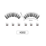 VIBRANT GLAMOUR Magnetic False Eyelashes Full Eyes 3D Natural Fake Lashes Look Fake Lashes with Tweezers