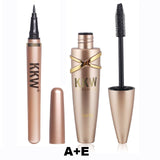 Big Eyes Makeup Kit Black Eyeliner Pencil Feather Liquid Eye Liner Pen Waterproof Mascara Cosmetics Set Eyebrow Pencil