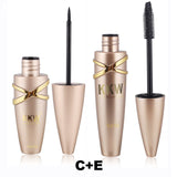 Big Eyes Makeup Kit Black Eyeliner Pencil Feather Liquid Eye Liner Pen Waterproof Mascara Cosmetics Set Eyebrow Pencil