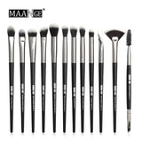 MAANGE Pro  3/5/12 pcs/lot  Makeup Brushes Set Eye Shadow Blending Eyeliner Eyelash Eyebrow Brushes For Makeup New