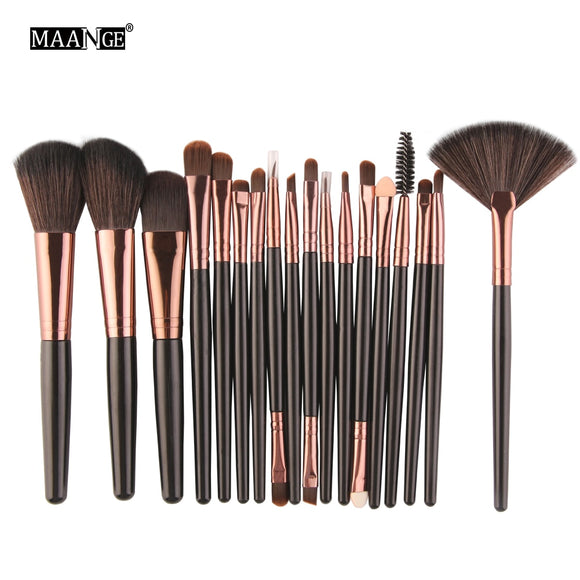 18pcs/set Makeup Brushes Kit Powder Eye Shadow Foundation Blush Blending Beauty Women Cosmetic Make Up Brush Maquiagem