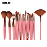 18pcs/set Makeup Brushes Kit Powder Eye Shadow Foundation Blush Blending Beauty Women Cosmetic Make Up Brush Maquiagem