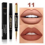 HOT!!12 Colors Waterproof Long Lasting Matte Liquid Lipstick Lip Liner Moisturizing Contour Cosmetics TSLM1(Give back to fans)