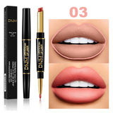 HOT!!12 Colors Waterproof Long Lasting Matte Liquid Lipstick Lip Liner Moisturizing Contour Cosmetics TSLM1(Give back to fans)