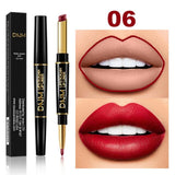 HOT!!12 Colors Waterproof Long Lasting Matte Liquid Lipstick Lip Liner Moisturizing Contour Cosmetics TSLM1(Give back to fans)