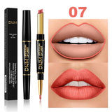 HOT!!12 Colors Waterproof Long Lasting Matte Liquid Lipstick Lip Liner Moisturizing Contour Cosmetics TSLM1(Give back to fans)