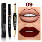 HOT!!12 Colors Waterproof Long Lasting Matte Liquid Lipstick Lip Liner Moisturizing Contour Cosmetics TSLM1(Give back to fans)