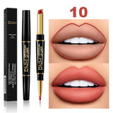 HOT!!12 Colors Waterproof Long Lasting Matte Liquid Lipstick Lip Liner Moisturizing Contour Cosmetics TSLM1(Give back to fans)