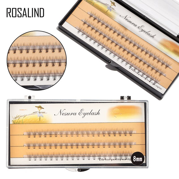 ROSALIND 1PCS False Eyelashes Building Eyes Make up Extension Lashes Thick Natural Easy To wear Use With Eyes Shadow Cosmetic