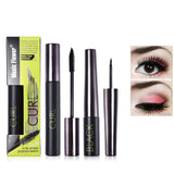 3d Slender Curling Mascara Eyeliner Liquid Set Lasting Waterproof Smudge-proof Mascara Quick Drying Eyeliner