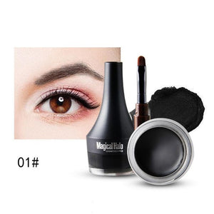 Eyeliner Cream With Brush Eye Makeup Waterproof Multifunctional Natural Eyeliner Eyeshadow  Gel Cream Eye Make Up