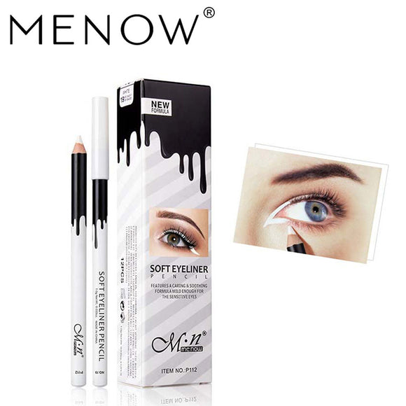 New White Eyeliner Makeup Smooth Easy Wear Eyes Brightener Waterproof White Eyes Liner Pencils WH998