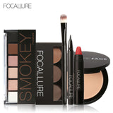 Focallure Make up set with Eyeshadow Eyebrow Eyeliner Face Powder Matte Lipstick in one Makeup Kit cosmetic set