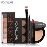 Focallure Make up set with Eyeshadow Eyebrow Eyeliner Face Powder Matte Lipstick in one Makeup Kit cosmetic set