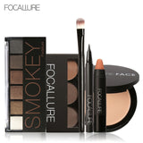 Focallure Make up set with Eyeshadow Eyebrow Eyeliner Face Powder Matte Lipstick in one Makeup Kit cosmetic set