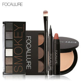 Focallure Make up set with Eyeshadow Eyebrow Eyeliner Face Powder Matte Lipstick in one Makeup Kit cosmetic set