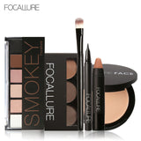 Focallure Make up set with Eyeshadow Eyebrow Eyeliner Face Powder Matte Lipstick in one Makeup Kit cosmetic set