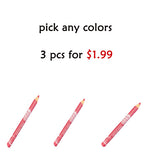 3pcs Lipstick Pencil Waterproof Long Lasting 12 colors Matte Glitter Lip Liner Makeup Cosmetics